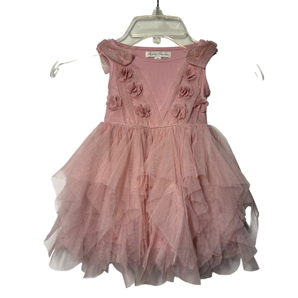 Audrey Camille NWOT 12 mos Baby Girl Pink Tulle Tutu Dress